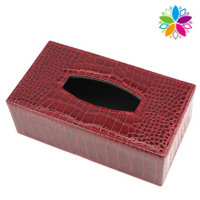 Fashion Leather Rectangle Tissue Box (ZJH076)